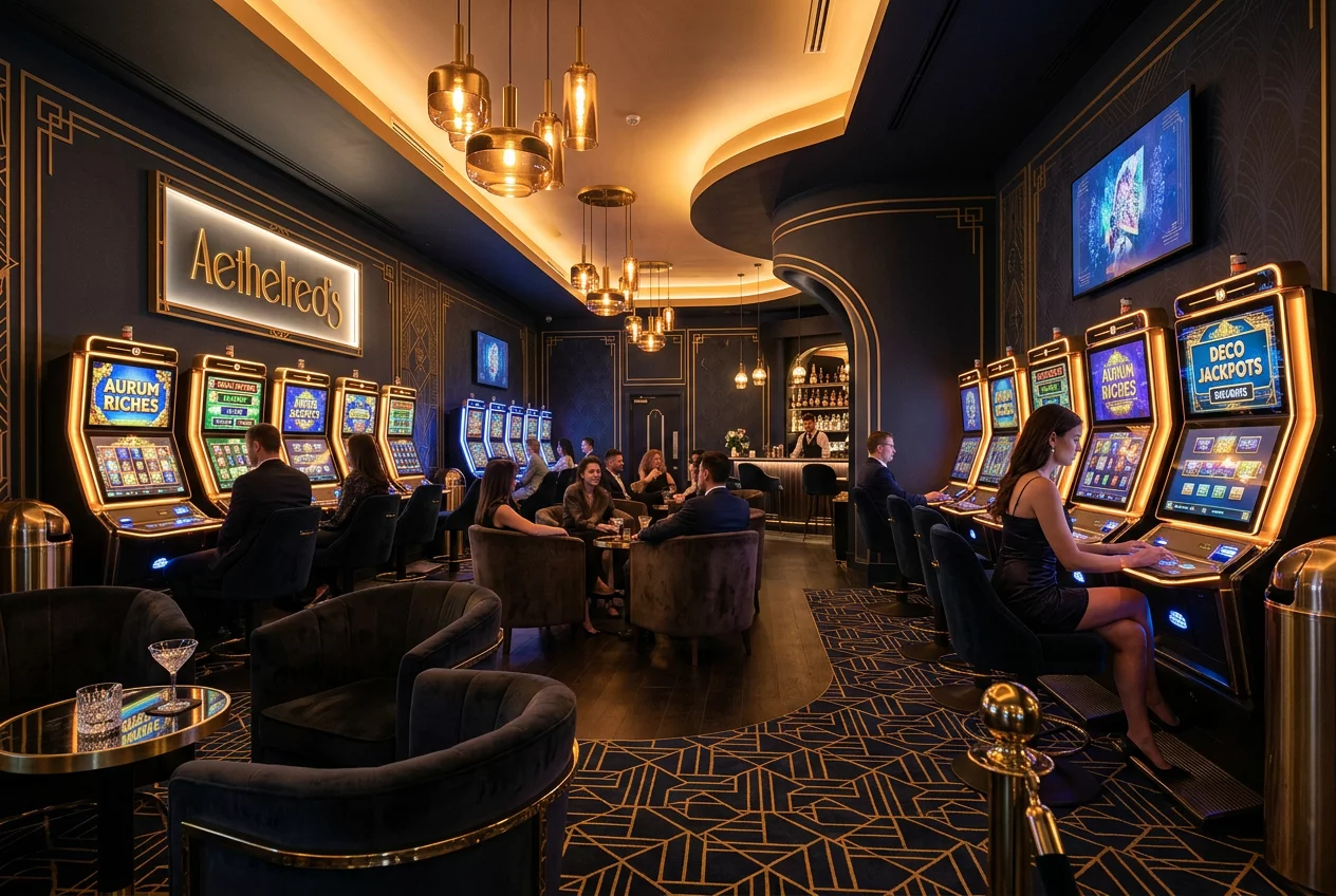 Luxury lounge social environment